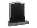 Rustic Pitched Black Granite Memorial 