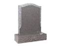Rustic Pitched Light Grey Granite Memorial 