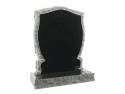 Rustic Pitched Black Granite Memorial 