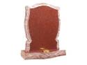 Rustic Pitched Red Granite Memorial 