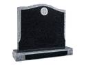 Rustic Pitched Black Granite Memorial 