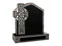 Rustic Pitched Black Granite Memorial 