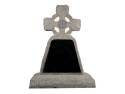 Rustic Pitched Black Granite Memorial 